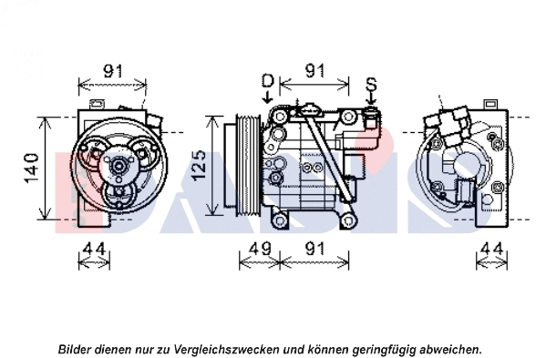 Compresseur, climatisation AKS DASIS 851982N
