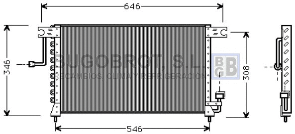 Condenseur, climatisation BUGOBROT 62-HY5037