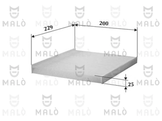 Filtre, air de l'habitacle AKRON-MALÒ 1531841