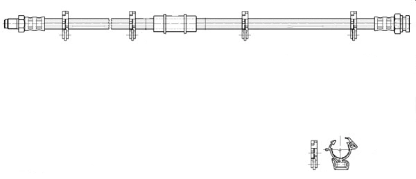 Flexible de frein CEF 517066