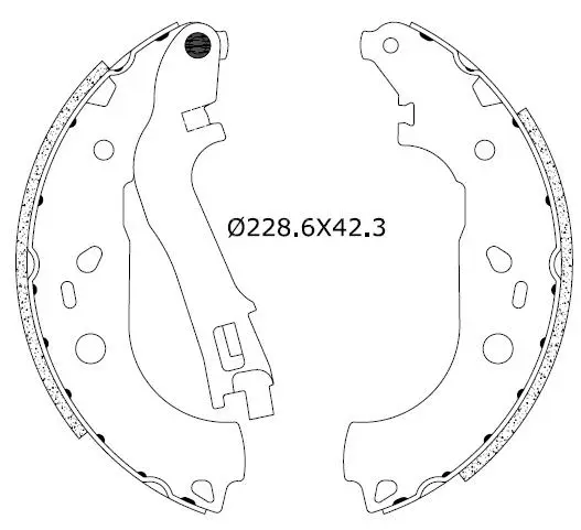 Jeu de mâchoires de frein Omnicraft 2255795