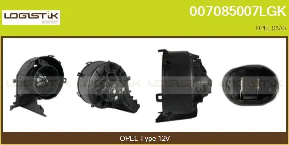 Pulseur d'air habitacle LGK 007085007LGK
