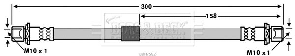 Flexible de frein BORG & BECK BBH7582