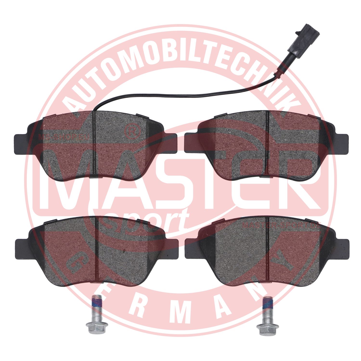 Kit de plaquettes de frein, frein à disque MASTER-SPORT GERMANY 13046038182T-SET-MS