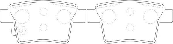 Kit de plaquettes de frein, frein à disque SB BP51501