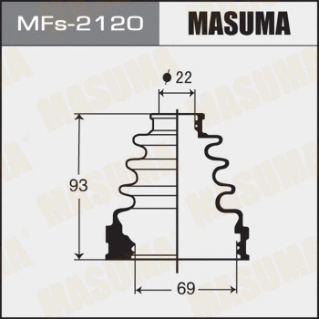 Jeu de joints-soufflets, arbre de commande MASUMA MFs-2120