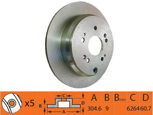 Disque de frein SB BR28118