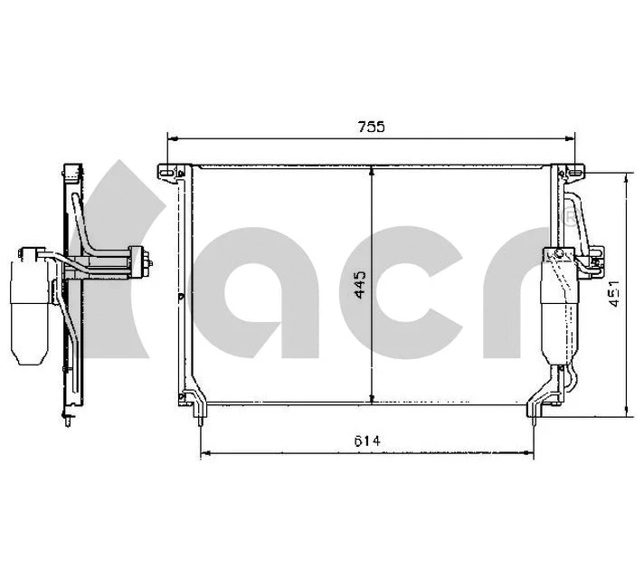 Condenseur, climatisation ACR 300235