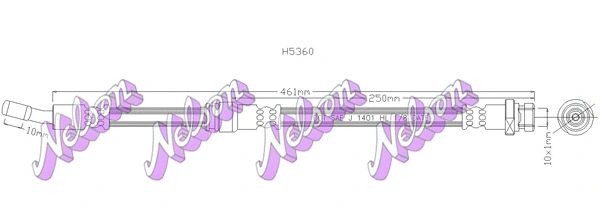 Flexible de frein KAWE H5360
