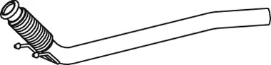 Tuyau d'échappement DINEX 74155