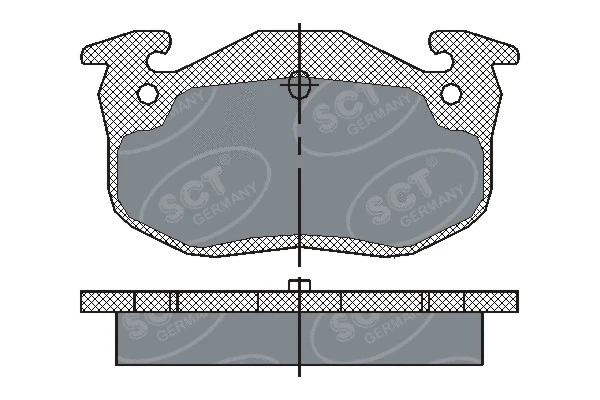 Kit de plaquettes de frein, frein à disque SCT - MANNOL SP 190 PR