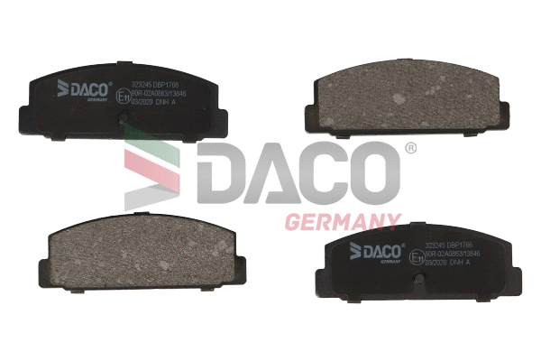 Kit de plaquettes de frein, frein à disque DACO Germany 323245