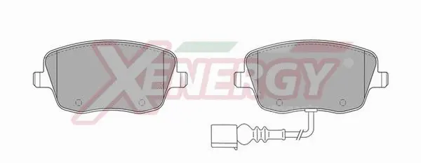 Kit de plaquettes de frein, frein à disque AP XENERGY X40823