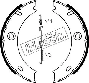 Jeu de mâchoires de frein, frein de stationnement fri.tech. 1052.127K