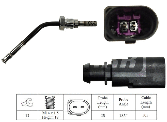 Capteur, température des gaz LEMARK LXT002