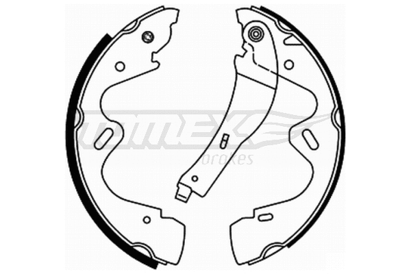 Jeu de mâchoires de frein TOMEX Brakes TX 22-01