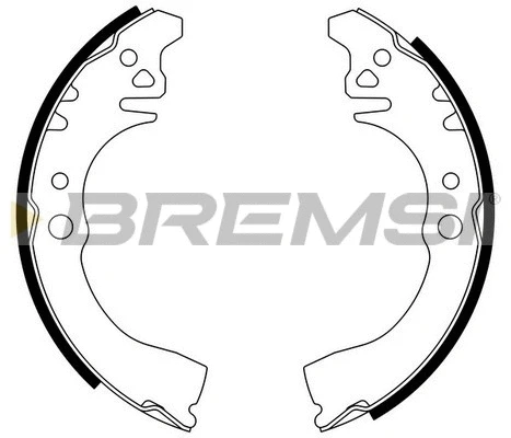 Jeu de mâchoires de frein BREMSI GF0676