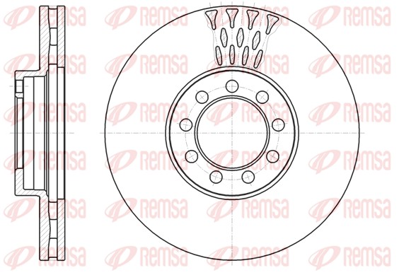 Disque de frein REMSA 61298.10