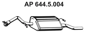 Silencieux arrière EBERSPÄCHER 644.5.004