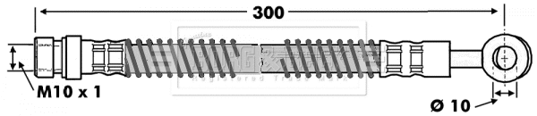 Flexible de frein BORG & BECK BBH7470