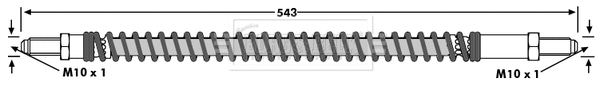 Flexible de frein BORG & BECK BBH6672