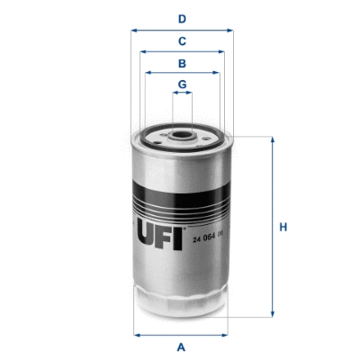 Filtre à carburant UFI 24.064.00