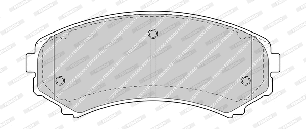 Kit de plaquettes de frein, frein à disque FERODO FDB1603-D