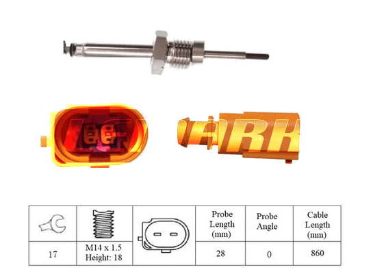 Capteur, température des gaz LEMARK LXT308
