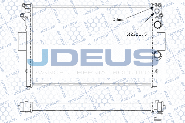 Radiateur, refroidissement du moteur JDEUS M-0140011