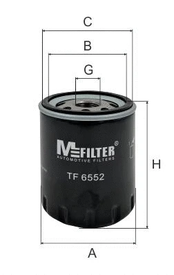 Filtre à huile MFILTER TF 6552
