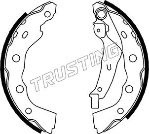 Jeu de mâchoires de frein TRUSTING 064.170