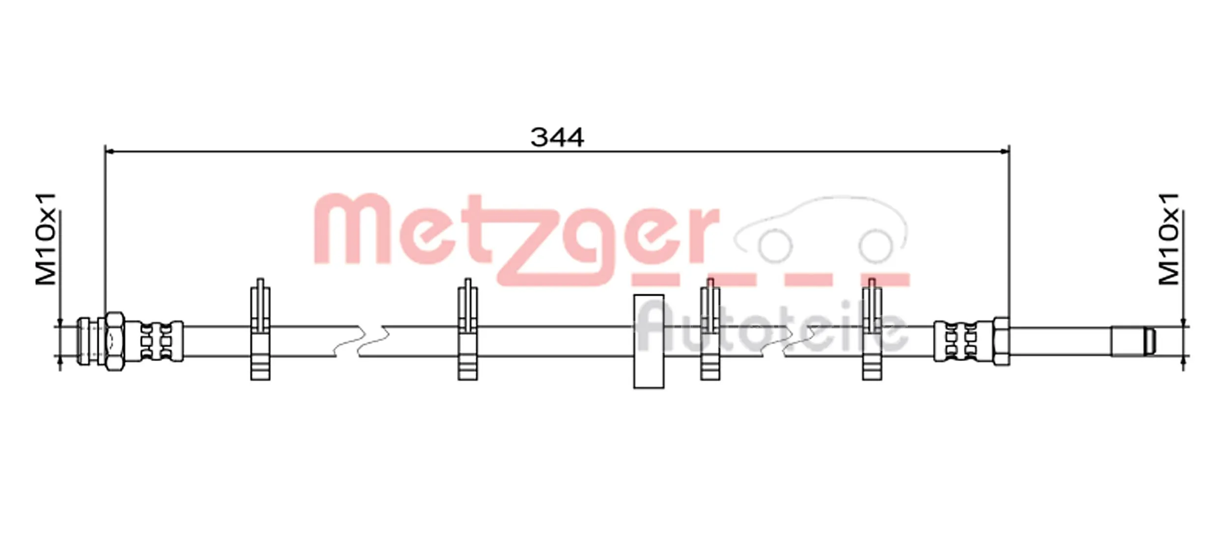 Flexible de frein METZGER 4111499