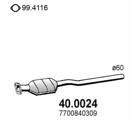Catalyseur ASSO 40.0024