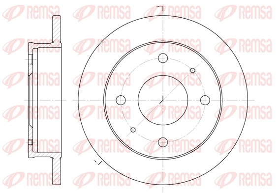 Disque de frein REMSA 61226.00