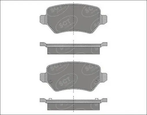 Kit de plaquettes de frein, frein à disque SCT - MANNOL SP 494 PR