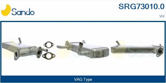 Radiateur, réaspiration des gaz d'échappement SANDO SRG73010.0