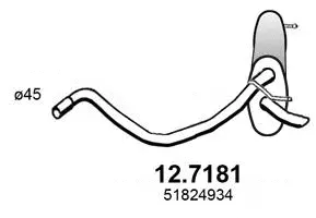 Silencieux arrière ASSO 12.7181