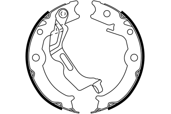 Jeu de mâchoires de frein, frein de stationnement E.T.F. 09-0691