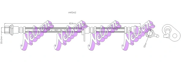 Flexible de frein KAWE H4542