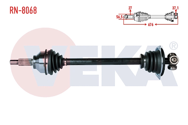Arbre de transmission VEKA RN-8068