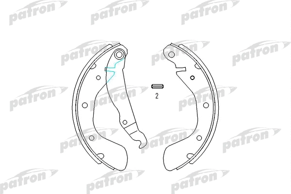 Jeu de mâchoires de frein PATRON PSP334