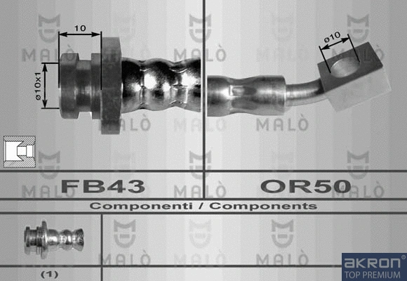 Flexible de frein AKRON-MALÒ 80095