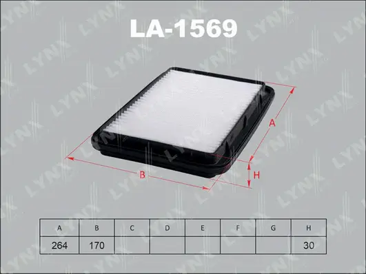 Filtre à air LYNXAUTO LA-1569