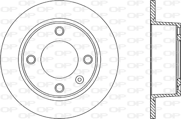 Disque de frein OPEN PARTS BDA1113.10
