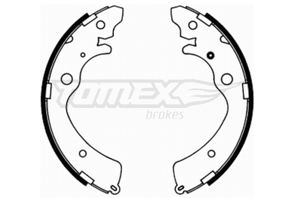 Jeu de mâchoires de frein TOMEX Brakes TX 21-74