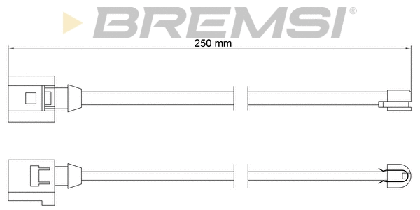 Contact d'avertissement, usure des plaquettes de frein BREMSI WI0767