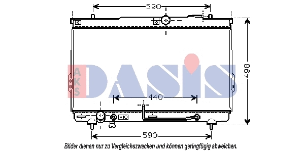Radiateur, refroidissement du moteur AKS DASIS 510036N