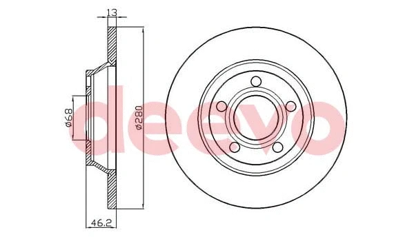 Disque de frein DEEVO BD31080