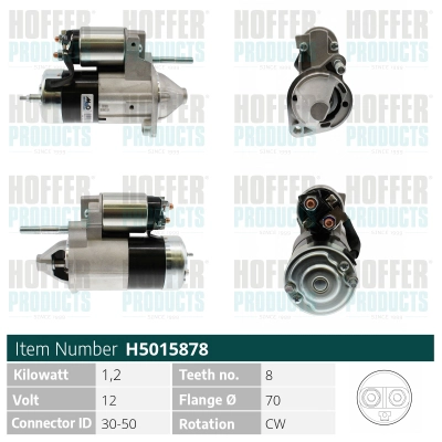 Démarreur HOFFER H5015878