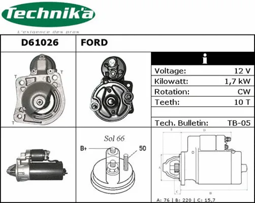 Démarreur Technika D61026